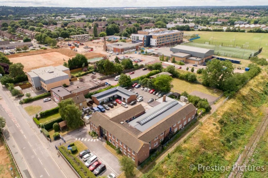 Aerial photo of an Industrial Estate in Watford